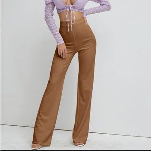 SHEIN High Waist Straight Leg Pants